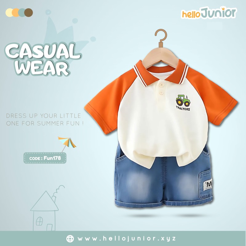 Hello Junior Kids Casual Wear / Dress for 6 Months to 5 Years