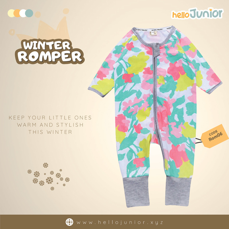 Hello Junior Kids Winter Romper, Newborn baby dress 0 month to 09 month