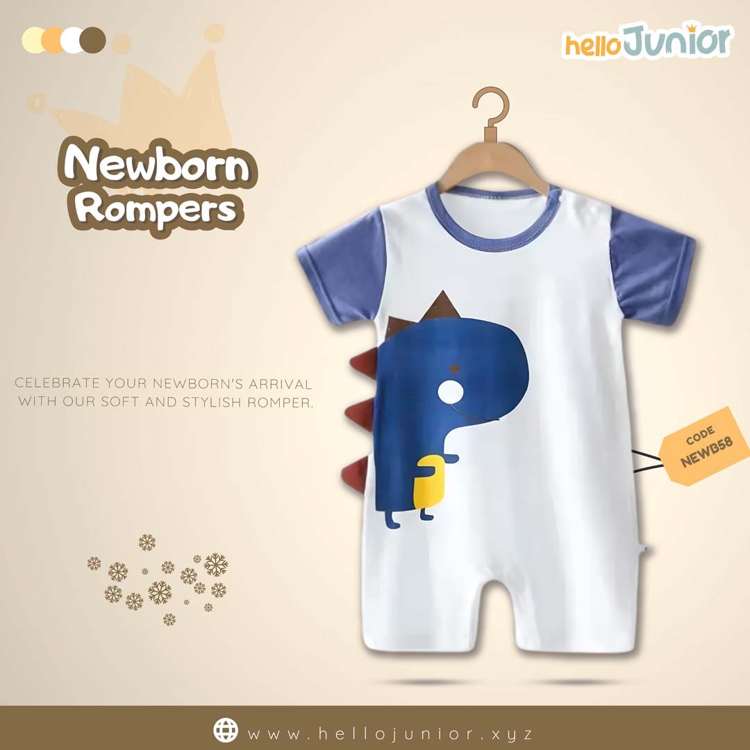 Hello Junior Kids Summer Romper, Newborn baby dress 0 month to 09 month