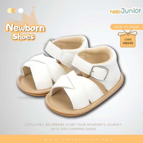 Hello Junior baby shoes for newborn to 18 month, made with cotton and rubber sole