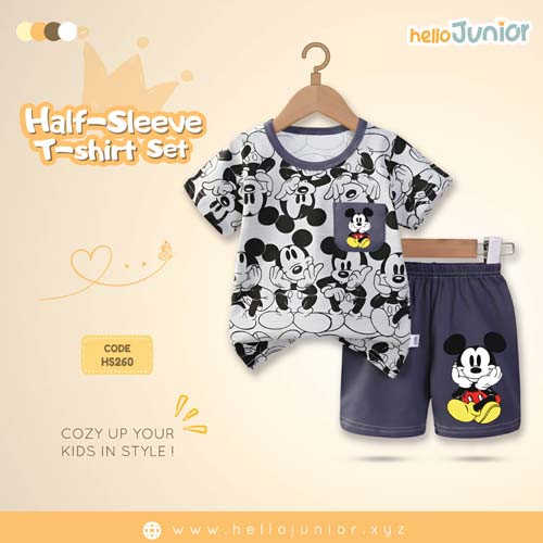 Hello Junior Half Sleeve T-Shirt for Kids (6 Months to 11 Years)
