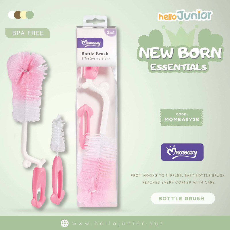 Momeasy bottle and accessories brush , Pink