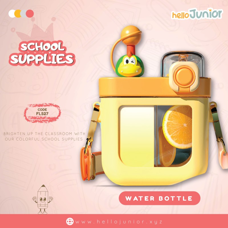 Kids Walkie-Talkie Style Dual Sipper Bottle (580ML) , BPA Free