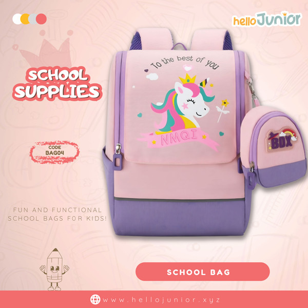 Bag for kids / School Bag for Kids, Pink