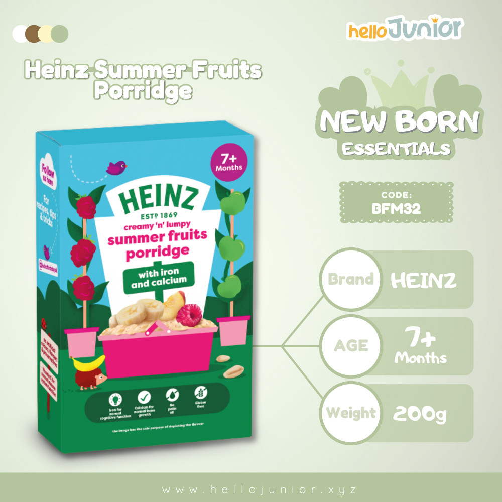 Heinz Creamy 'n' Lumpy Summer Fruits Porridge With Iron & Calcium (7M+) – 200g