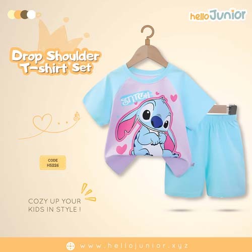 Hello Junior Drop Shoulder T-Shirt for Kids (6 Months to 11 Years)