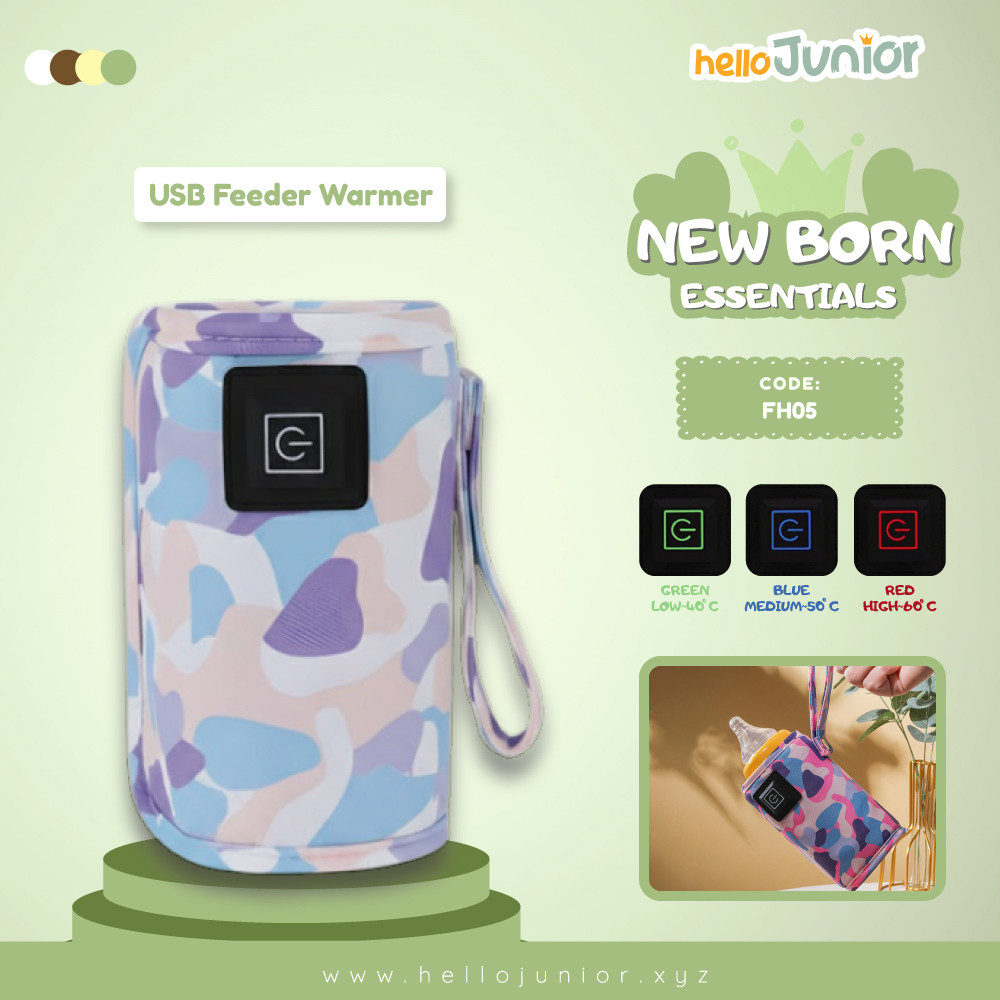 Portable USB Bottle Warmer – Adjustable Temperature Travel Insulation (Fits 55–75 mm Bottles)