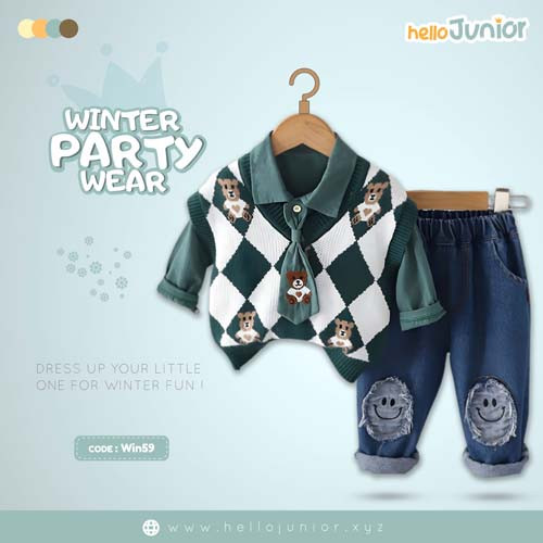 Winter Party Wear for Kids (6 Months - 6 Years)