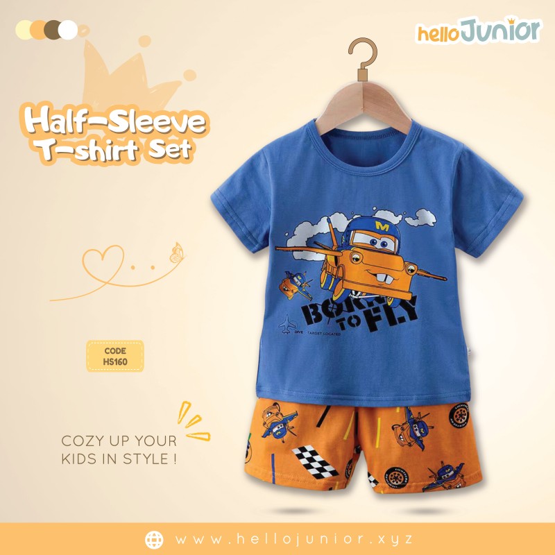 Hello Junior Half Sleeve T-Shirt for Kids (6 Months to 11 Years)