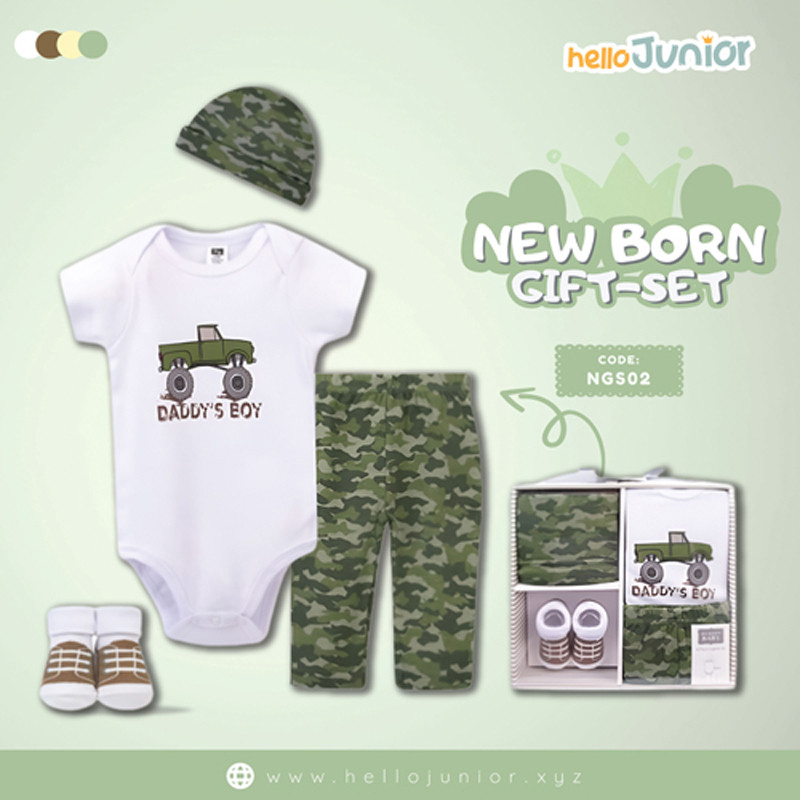 Hello Junior Clothing Gift Set 4 pcs for 0-6 Months