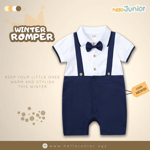 Hello Junior Kids Winter Romper, Newborn baby dress 0 month to 09 month