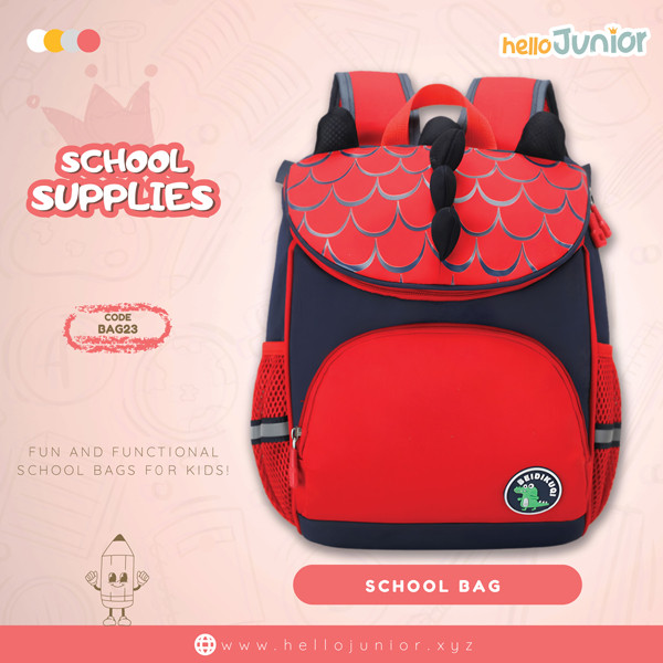 Bag for kids / School Bag for Kids, Red