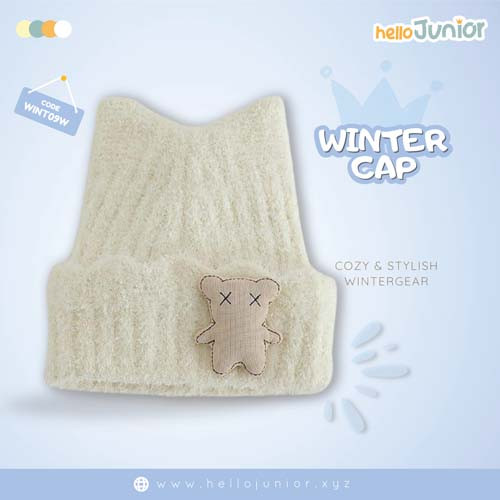 Hello Junior  Woolen Cap (3-10 Years) – Soft and Comfortable