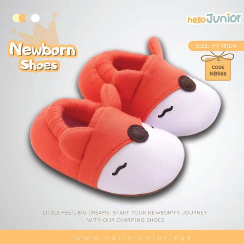 Hello Junior baby shoes for newborn to 18 month, made with cotton and rubber sole