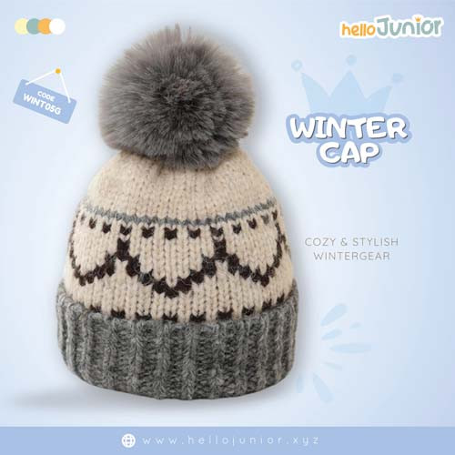 Hello Junior Woolen Cap (3-8 Years) – Soft and Comfortable