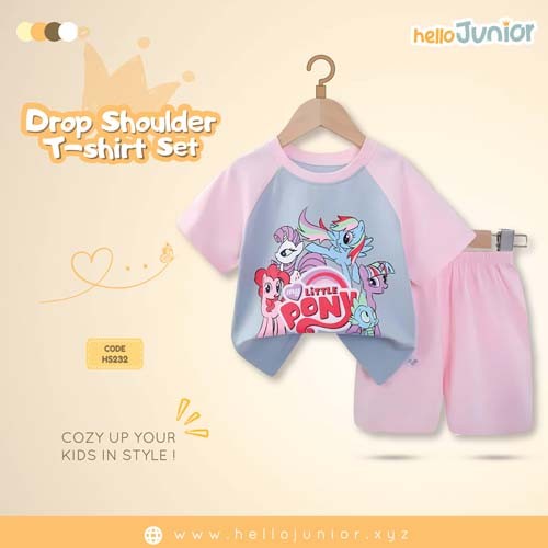 Hello Junior Drop Shoulder T-Shirt for Kids (6 Months to 11 Years)