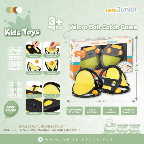 Hand Catching Racket set (for 2 players)  for Kids 3+