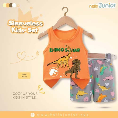Hello Junior Sleeveless / Maggie sleeve T-Shirt for Kids (6 Months to 11 Years)