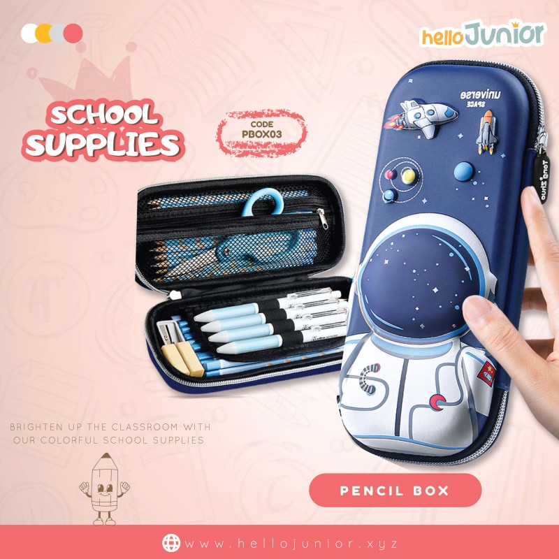Large Capacity 3D Combination Lock Pen Case