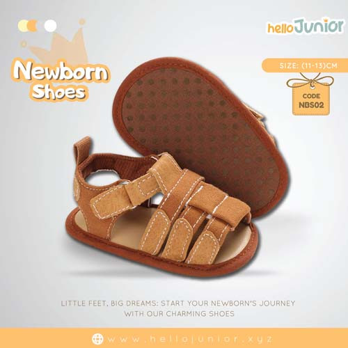 Hello Junior baby shoes for newborn to 18 month, made with cotton and rubber sole