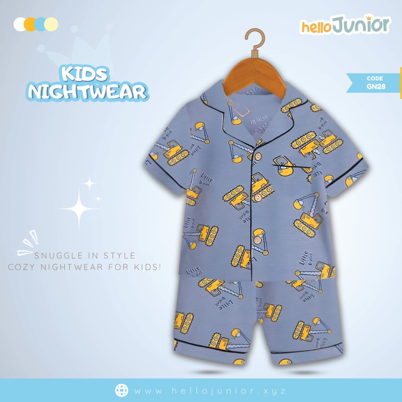 Hello Junior Kids Nightwear / PJ Set / Night Dress (6 Months to 11 Years)