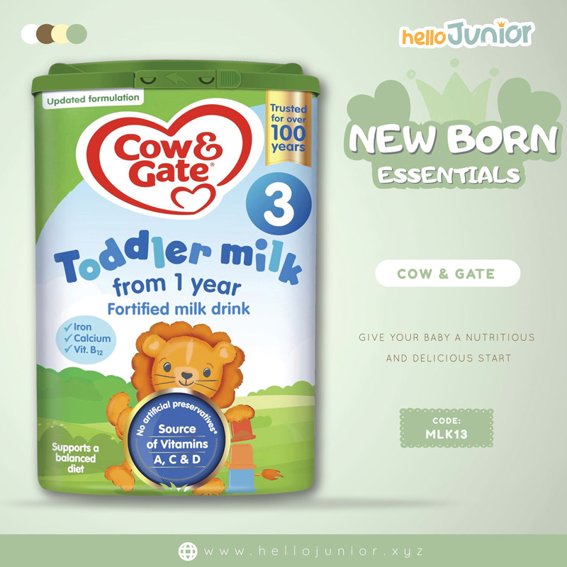 Cow & Gate 3 Toddler Milk Powder Formula – 800g (Aged 1-2 Years)