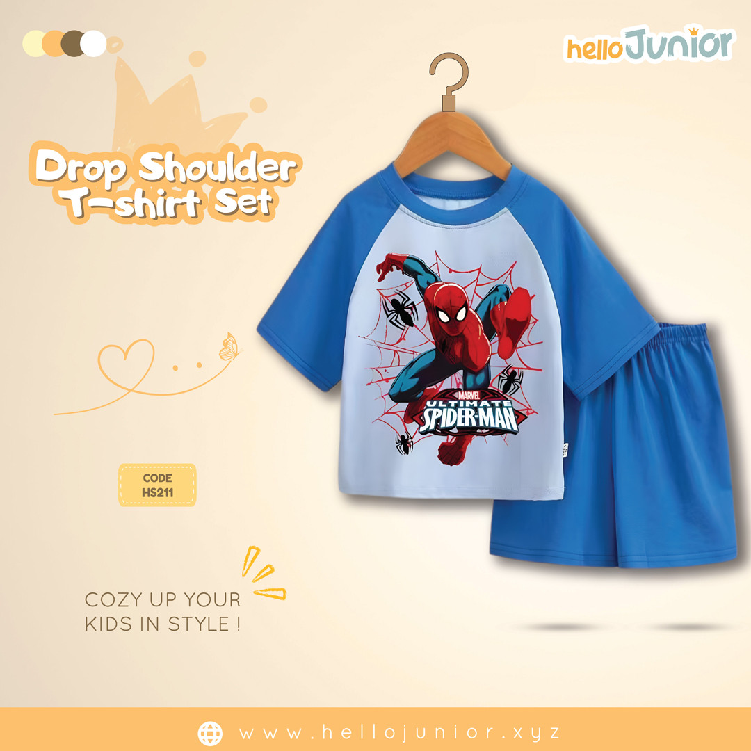 Hello Junior Drop Shoulder T-Shirt for Kids (6 Months to 11 Years)