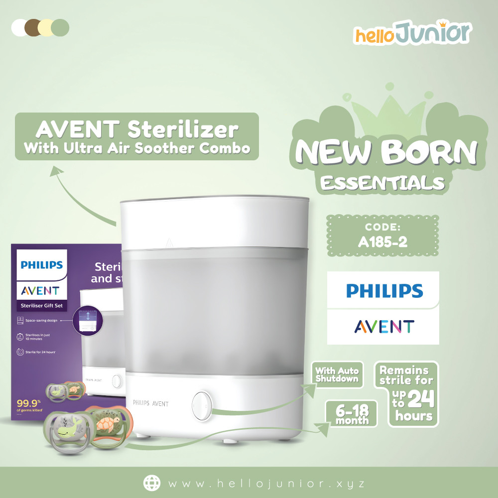 Philips Avent Advanced Baby Bottle Sterilizer- SCF291/20 (includes 2 ultra air soothers)