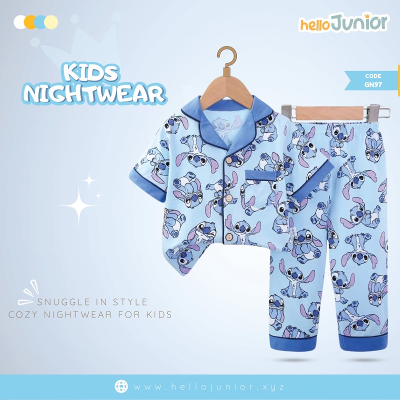 Hello Junior Kids Nightwear / PJ Set / Night Dress (6 Months to 11 Years)