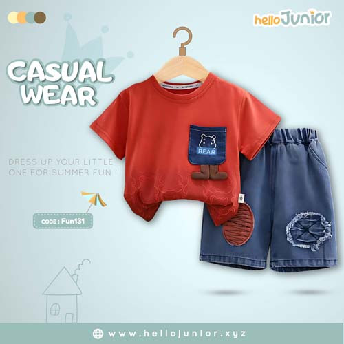 Kids Wear Bangladesh – Hello Junior Casual Dress for 6 Months to 5 Years