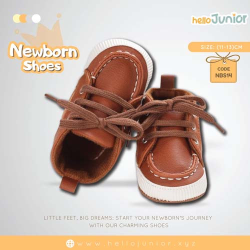 Hello Junior baby shoes for newborn to 18 month, made with cotton and rubber sole