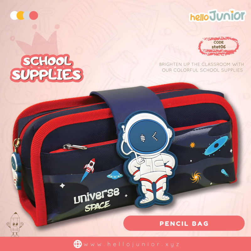 Stationery Pencil Box for students / Kids, Multicolor Space