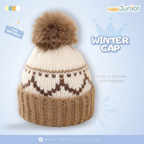 Hello Junior Woolen Cap (3-8 Years) – Soft and Comfortable