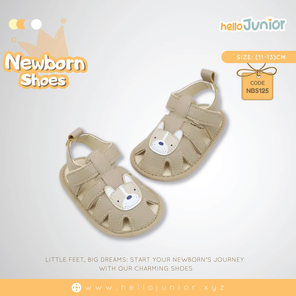Hello Junior baby shoes for newborn to 18 month, made with cotton and rubber sole