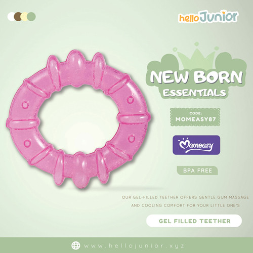 Momeasy Gel Filled Teether For 4m+, Multicolor