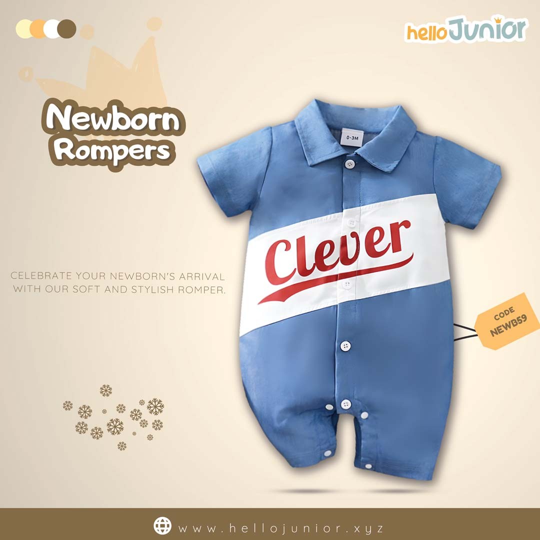 Hello Junior Kids Summer Romper, Newborn baby dress 0 month to 09 month