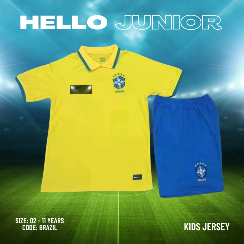 Brazil Kids Jersey – Sporty Style for Every Little Champion