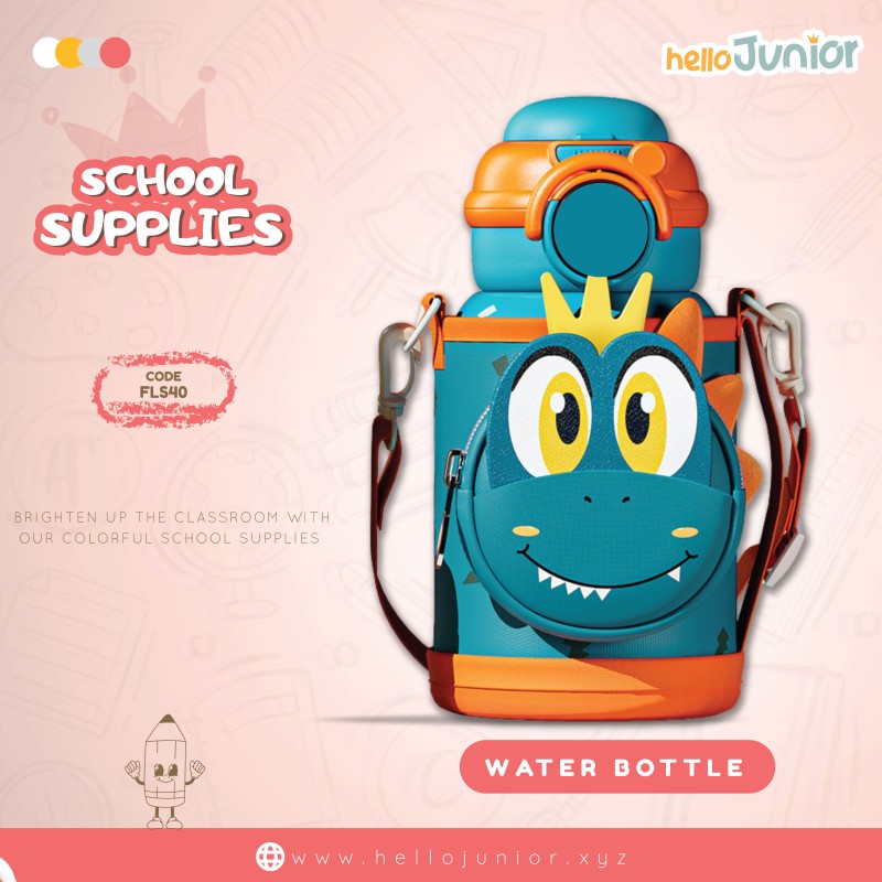 Stainless Steel Thermos Flask Insulated Water Bottle for Kids – 16 Oz