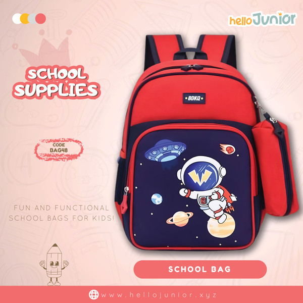 Bag for kids / School Bag for Kids, Red