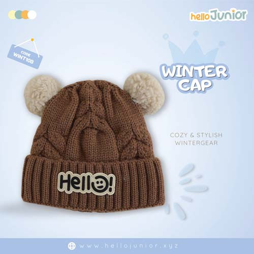 Hello Junior  Woolen Cap (1-5 Years) – Soft and Comfortable