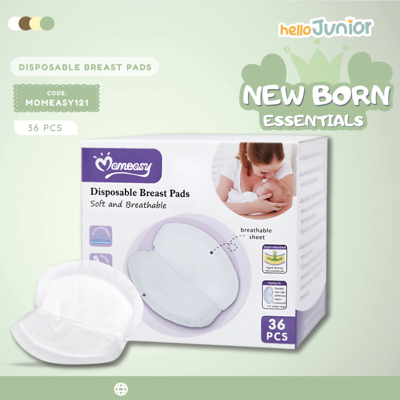 Momeasy Disposable Breast Pads (36pcs) Ultra-absorbent, Soft, and Breathable