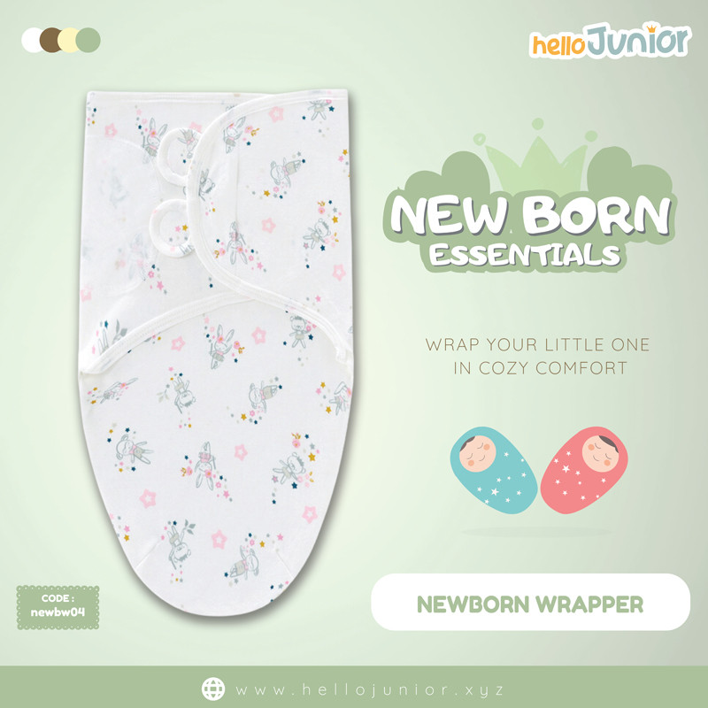 Infant Cotton Swaddle Wrap / Newborn Baby Wrapper for 0-12 months