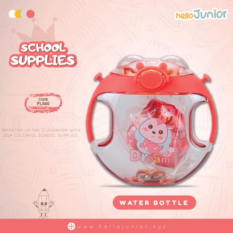 Cute Donut Nozzle Water Cup Spray Straw Cup Outdoor Portable Water Cup Silicone Baby Nipple Sippy Cup, BPA Free