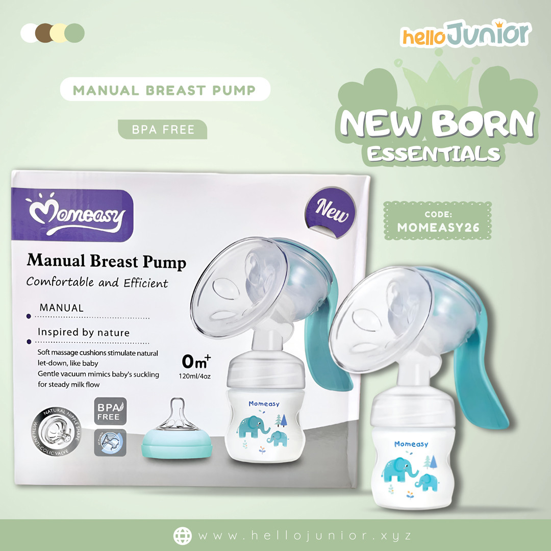 Momeasy manual breast pump 0m+,120 /4oz,White and paste-NEW