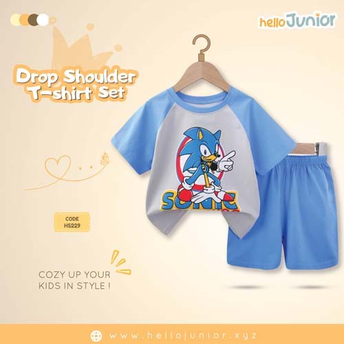 Hello Junior Drop Shoulder T-Shirt for Kids (6 Months to 11 Years)