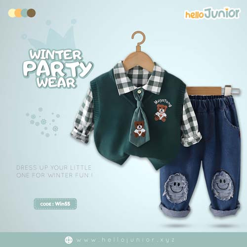 Winter Party Wear for Kids (6 Months - 6 Years)