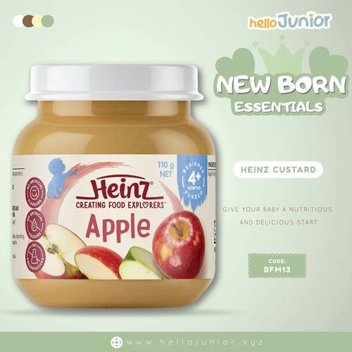 Heinz Apple Baby Food Jar, specially for 4 months and older