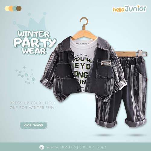 Winter Party Wear for Kids (6 Months - 6 Years)