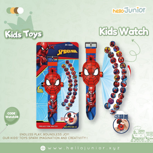 Spider-Man Projection Digital Wristwatch for Kids (Ages 3–10)