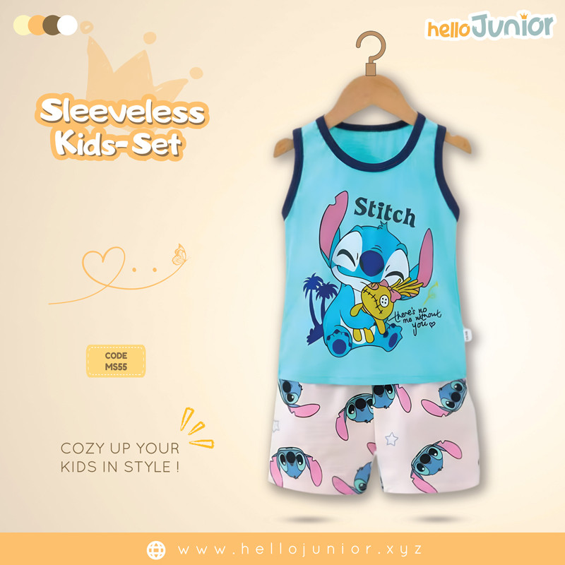 Hello Junior Sleeveless / Maggie sleeve T-Shirt for Kids (6 Months to 11 Years)